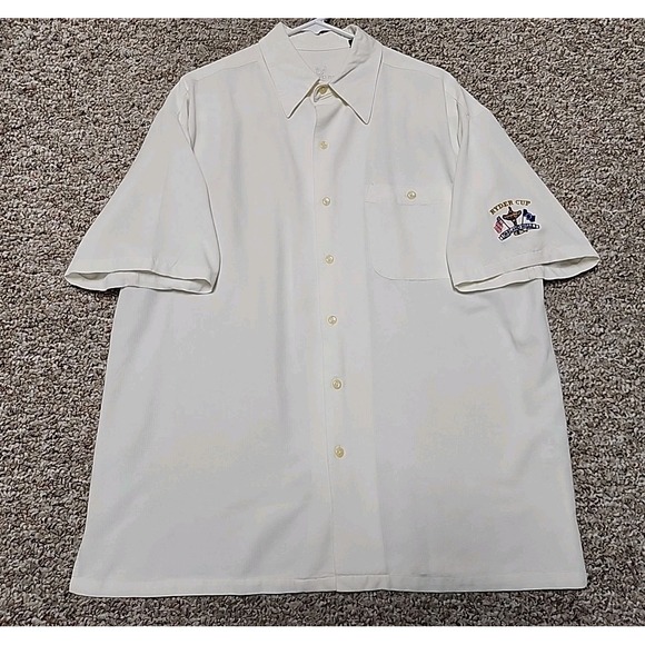 Ashworth Other - 2004 Ryder Cup Ashworth Men's Button Oakland Hills County Club Ivory Large Vtg